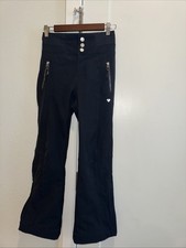Obermeyer SnowPants SZ 10/12 Black Ski Snowboard High Waisted Flare