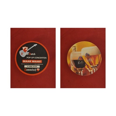 Dommelsch Gitarre Leffe Brauerei Bierdeckel Beermat