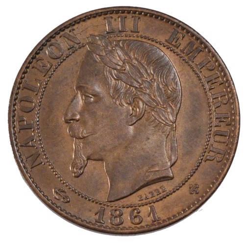 [#55911] Munten, Frankrijk, Napoleon III, Napoléon III, 5 Centimes, 1861, Strasb - Afbeelding 1 van 2