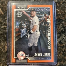 2026 Topps Series 1 Aaron Judge #1 Dugout Peeks Orange/25