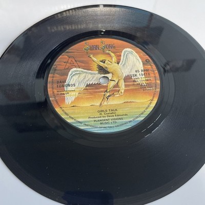 Dave Edmunds: Girls Talk 7  vinyl single 1979 VG+ FREEPOST UK b-side: Bad Is Bad
