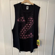 Zumba Wear Lovely Zumba Luck Tank Bold Black Large BNWT