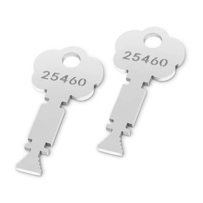 25460 Fire Alarm Box Key , Fits for Gamewell and Elevator Master Silver 