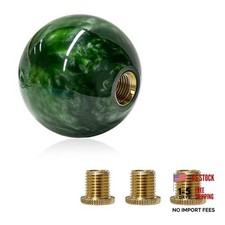 Round Ball Shift Knob Marble Style Gear Lever Stick Shifter Marble-dark Green