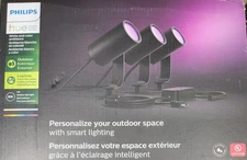 Philips Hue Lily Outdoor Black Spot Light Color Changing LED (3pk) 1746730V7