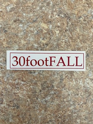 Vintage 30 Foot Fall Divided We Stand 1996 tour Houston skate punk rock sticker