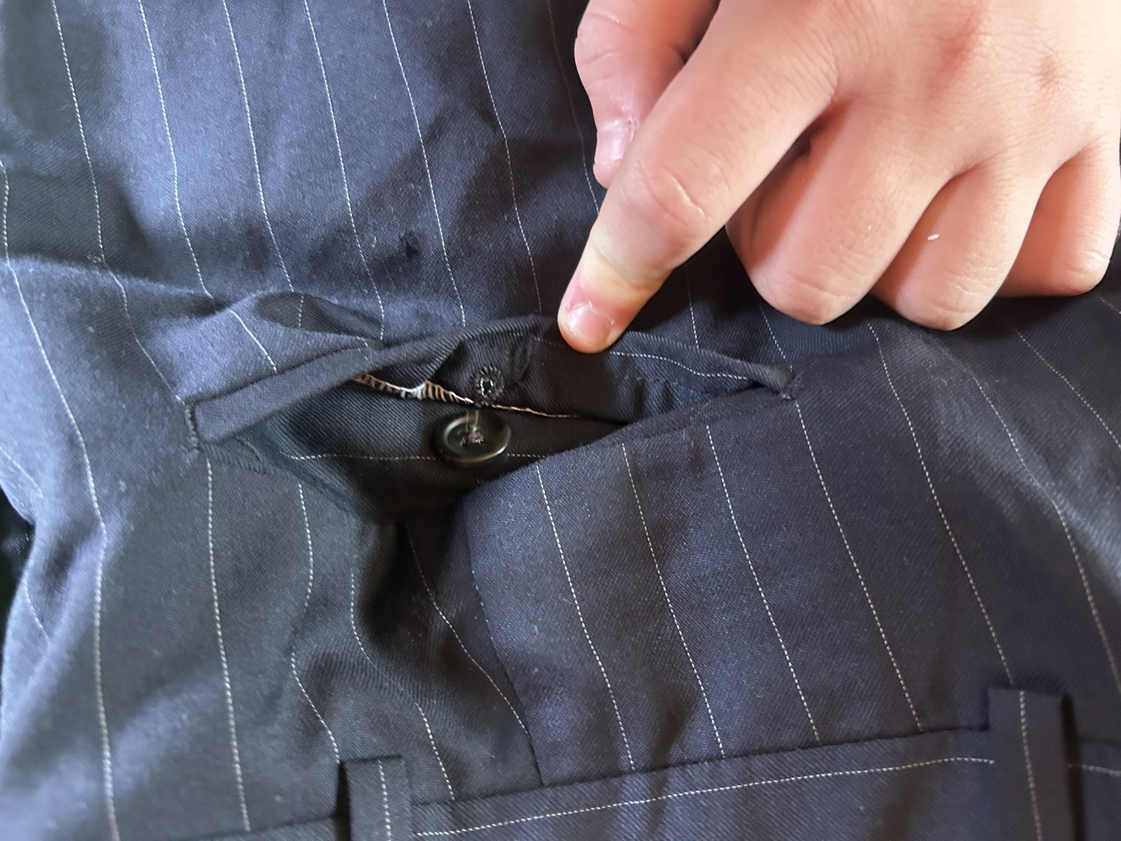 Pantaloni eleganti gessati ralph lauren - Vintage W36 L30 / L-XL
