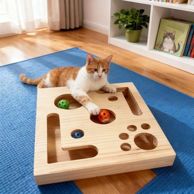 Interaktives Katzenpuzzle-Spielzeug, mentale Stimulationsbox für