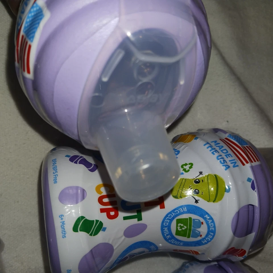 5 tazas-botellas para sorber sin BPA. Tazas para bebés Sillicone Sprout. Lote de 5. Nuevo Foto 4 de 4