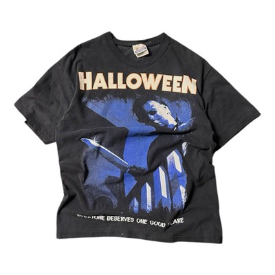 Vintage Halloween Michael Myers TShirt Sz M Horror Movie Promo ONE GOOD SCARE