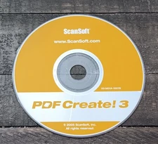 ScanSoft PDF Create 3 Pc Computer Software PDF Creator Convertor
