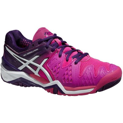 Asics Gel Resolution Clay Womens Tennis Shoes Pink Sports