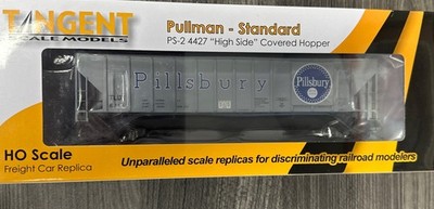 Tangent Scale Models #21040-03 PS-2 4427 High Side Covered Hopper Pillsbury NIB