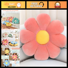 Flower Shaped Throw Pillow - Plush Seating Cushion, Cute Room Decor for Sofa  C