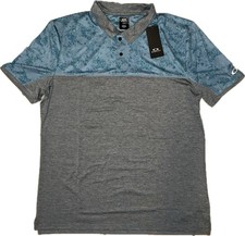 Oakley Men's Sand Block Polo Aurora Blue Size XL
