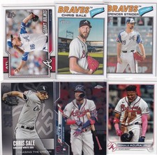 LOT (10) ATLANTA BRAVES MLB BASEBALL MATT OLSON RONALD ACUNA JR. - 900