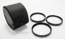 52mm TIFFEN Close-Up Macro 1 2 4 Set Kit Lens Filter Genuine Japan w/ Case  