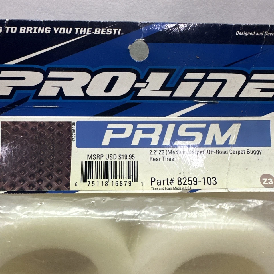 Pro-Line 8259-103 Prism Carpet 2.2" Rear Buggy Tires (2) (Z3) - Image 3 of 4
