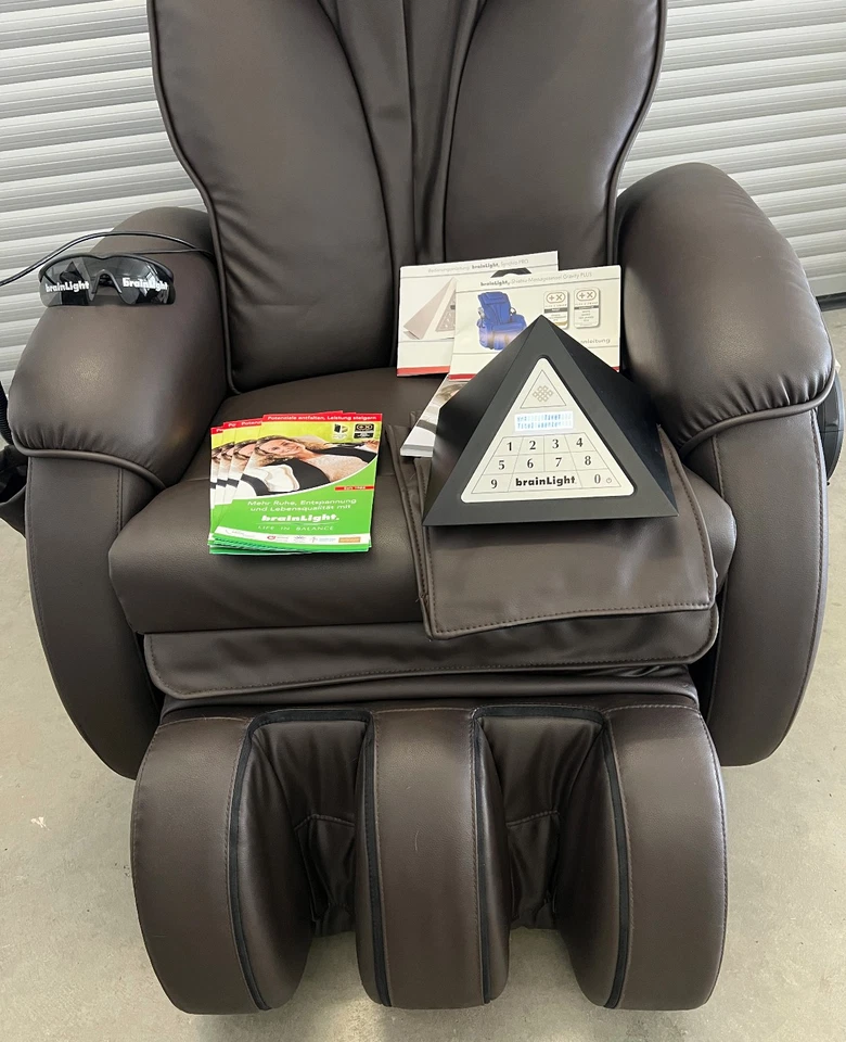 brainLight Shiatsu Gravity Plus Profi Massagesessel & Synchro Pro Rechnung MwSt - Bild 3 von 4