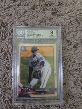 Marketplace image: 2018 Bowman Chrome Prospect Fernando Romero Superfractor Auto 1/1 BGS 9