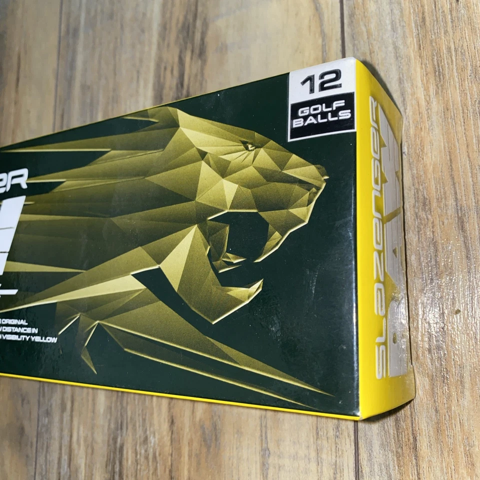 12 New SLAZENGER RAW DISTANCE Long Yellow Golf Balls in Original Box SZ1 - Image 3 of 4