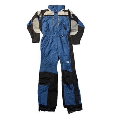 VTG 90s The North Face Extreme Gear Tech Suit Gore-Tex Ski Snowsuit Large TNF