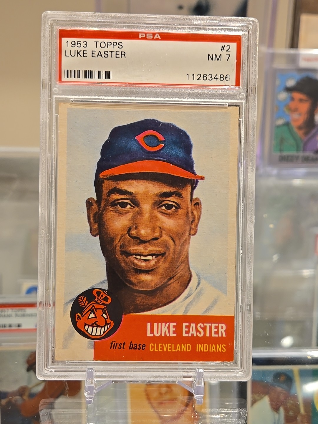 1953 Topps Luke Easter #2 PSA 7 *CENTERED* Bright Color