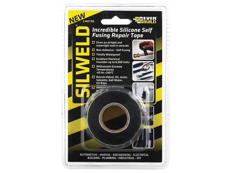 Everbuild Sika - Pita Silika Silweld 3m Hitam - Image 1 of 1