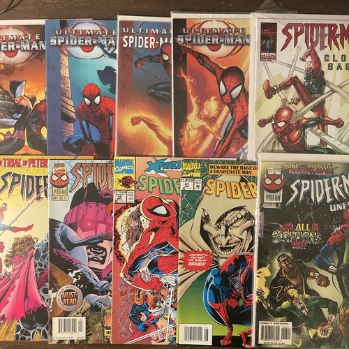 Lot Of 11 Spider-Man comic lot NEWSTAND McFarlane