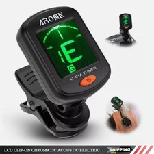 LCD Clip-on Chromatic Acoustic Electric Guitar Bass Ukulele Banjo Violin Tuner