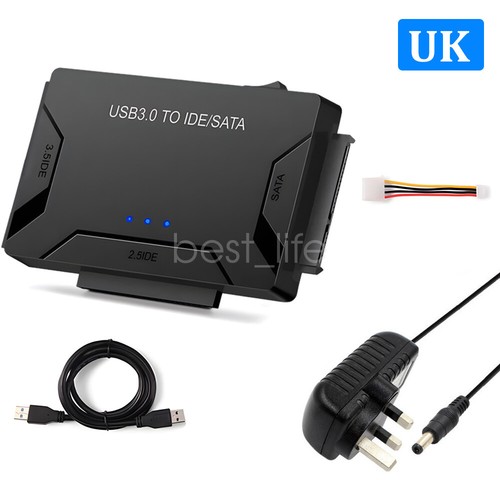 USB 3.0 zu IDE & SATA Konverter Externe Festplatte Adapter Kit 2,5"/3,5" Kabel - Bild 11 von 21