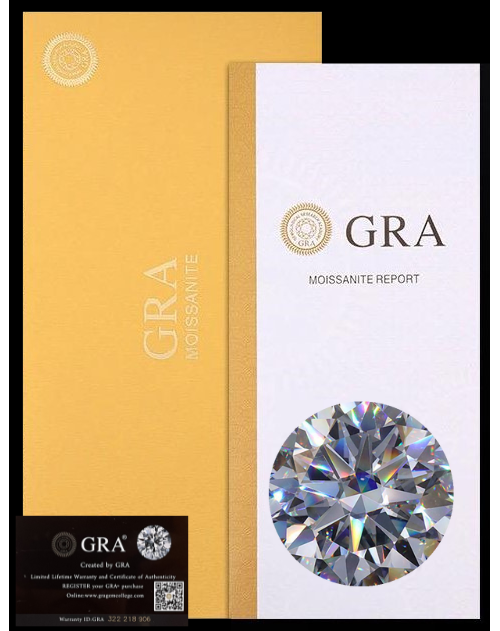 Moissanite Real Gem Stone GRA Certificate 3-10mm VVS1 D