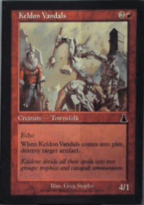 Keldon Vandals - Urza's Destiny: #91, Magic: The Gathering Lp R45