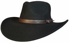 Cappello cowboy uomo o donna schiacciabile 100% lana stile Stetson cappello western