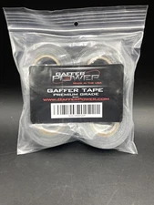 Mini Gaffer Tape Rolls, 1 inch x 8yards - Pack of 4 Black, USA Premium Grade