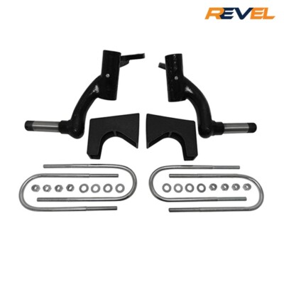 RHOX 6'' Drop Spindle Golf Cart Lift Kit, EZGO TXT 2008.5-2019 Gas w Kawasaki
