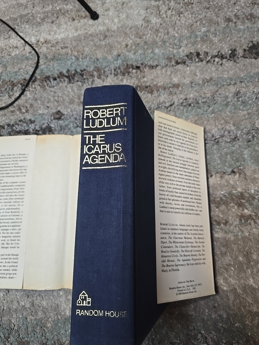 Robert Ludlum *THE ICARUS AGENDA* Hardcover First Edition | eBay