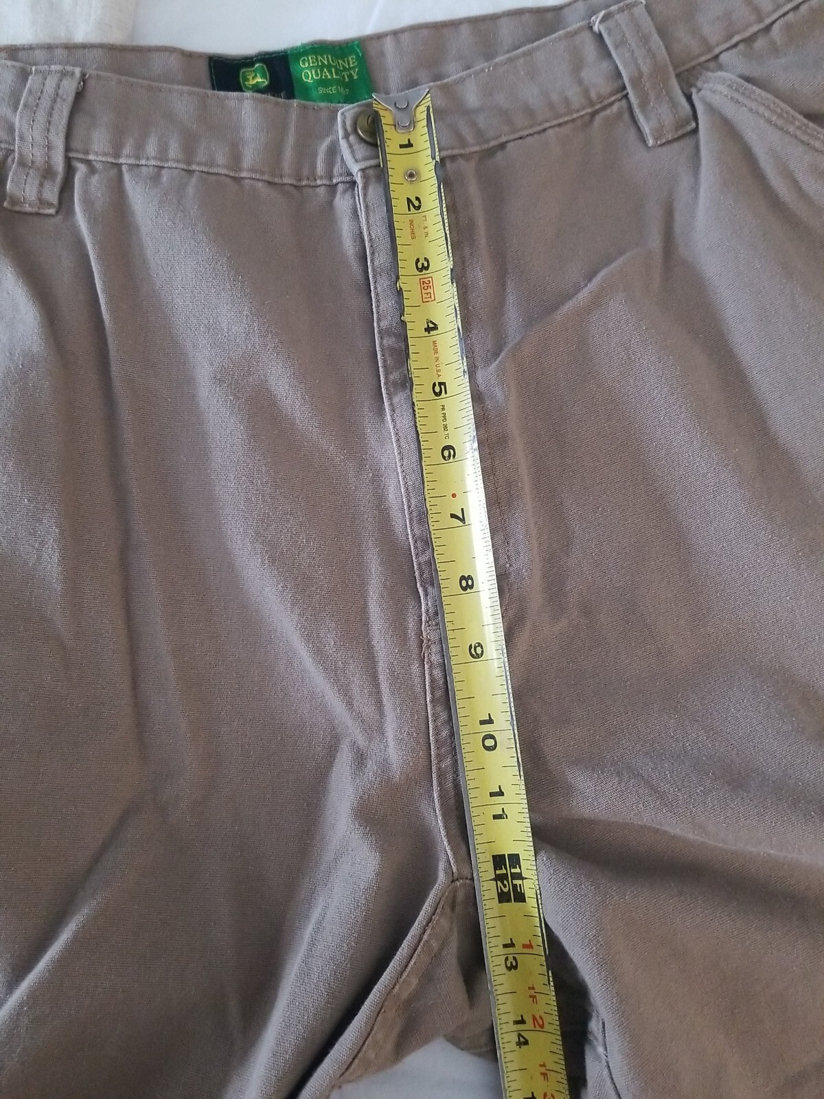 Mens JOHN DEERE Carpenter Cargo Shorts size 42 Kahki … Gem