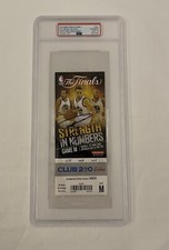 Steph Curry Signed 2015 NBA FINALS GAME 1 Ticket: Steph Curry Finals Debut. PSA!