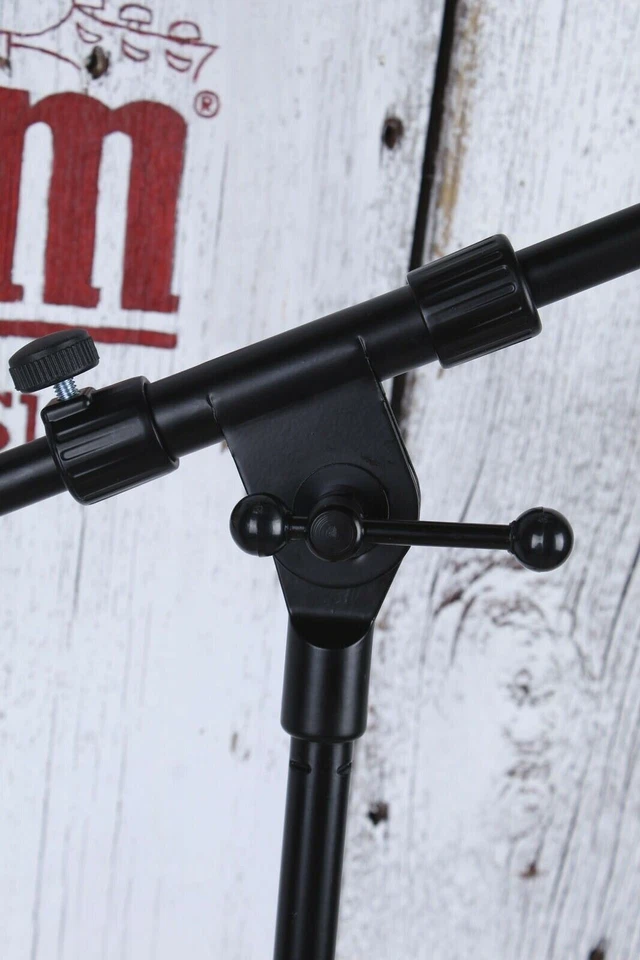 On Stage MS7701B Euro Boom Microphone Mic Stand with Removable Boom Arm Black - Image 3 of 4