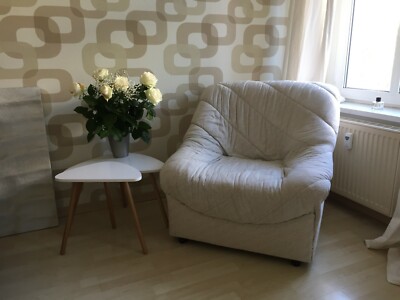 Vintage 1980's Beige ''Cloud'' Armchair 