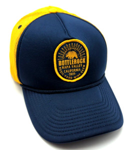 Authentic Bottlerock Music Festival Merch Trucker Hat Blue Napa Valley Bottlerock music festival napa - Gem main image 4