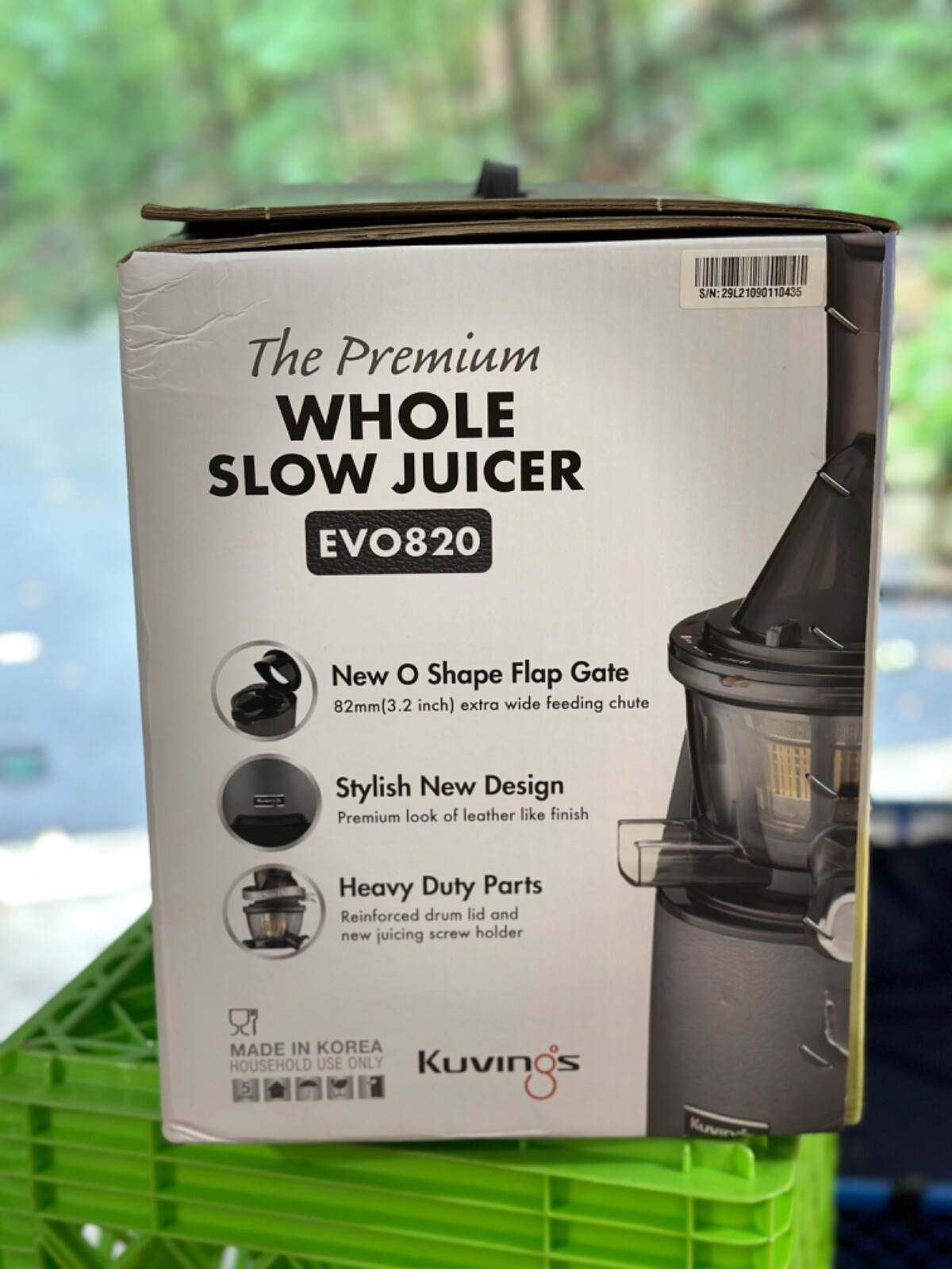 Kuvings Whole Slow Juicer Includes Smoothie & Blank StrainerGun Metal