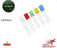 2x5x7mm Square Rectangle LED. 5 Colours. 1-20 Pcs.