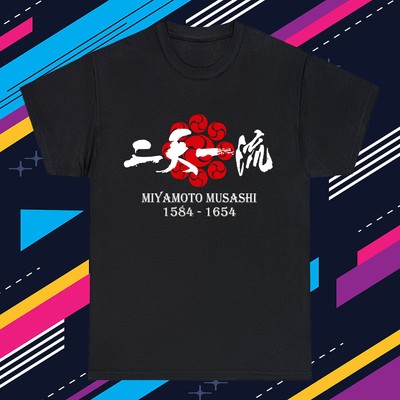 Miyamoto Musashi Japan Samurai Legend Men's Black Size S-5XL