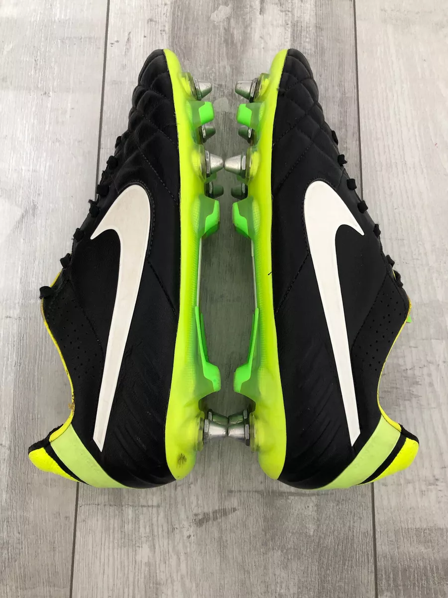 Nike Tiempo Legend IV SG Green Black ACC Football Boots Cleats US9 UK8 | eBay