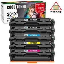 Toner Compatible with HP 201X CF400X Color Laserjet Pro M252n M252dw MFP M277dw