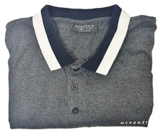 MCKENZIE Blue Short Sleeve Polo Shirt - Medium 42" Chest 