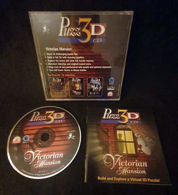 Puzz3D : Victorian Mansion PC CD-Rom in case + manual
