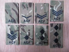 ACF, MTP rank epaulette sliders [pair] Officer Ranks, new & unissued.